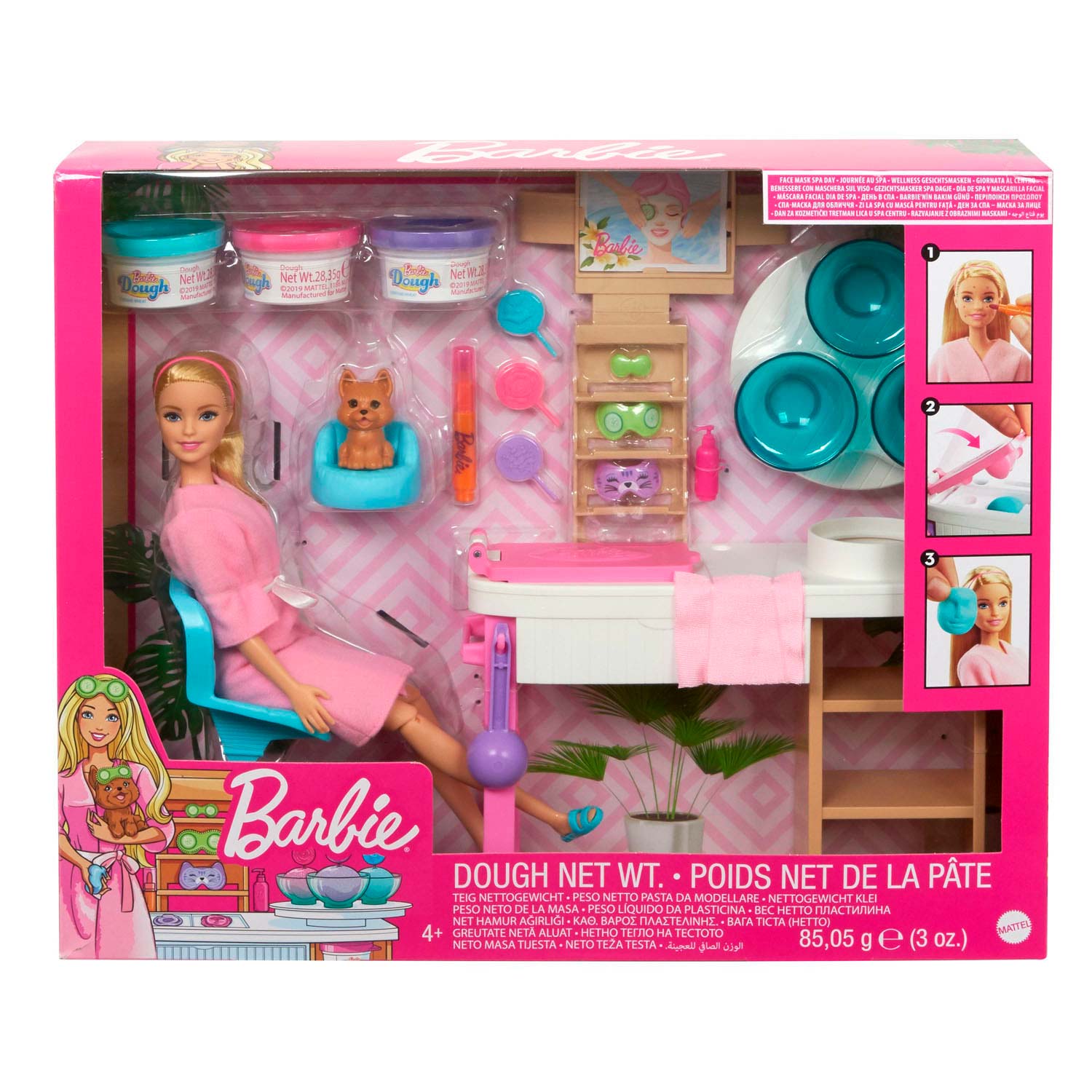 Mattel Barbie Salón krásy herní set s běloškou