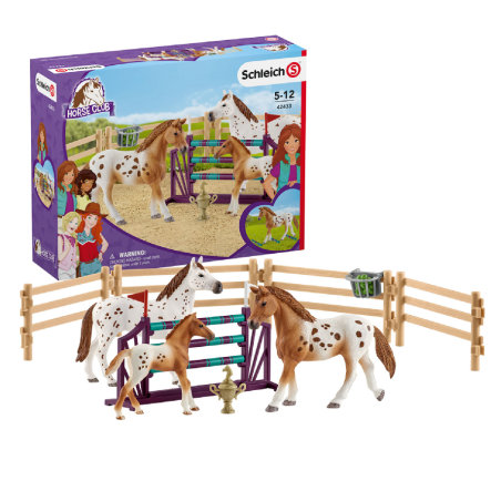 Schleich 42433 Set appalosští koně a tréninkové příslušenstí