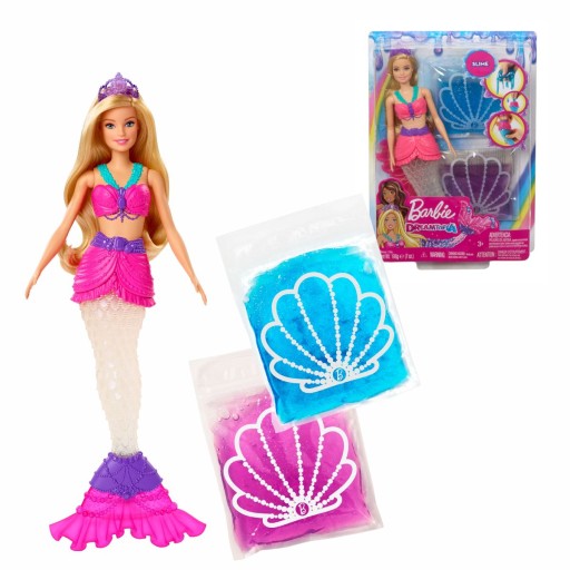 Mattel Barbie mořská víla a třpytivý sliz