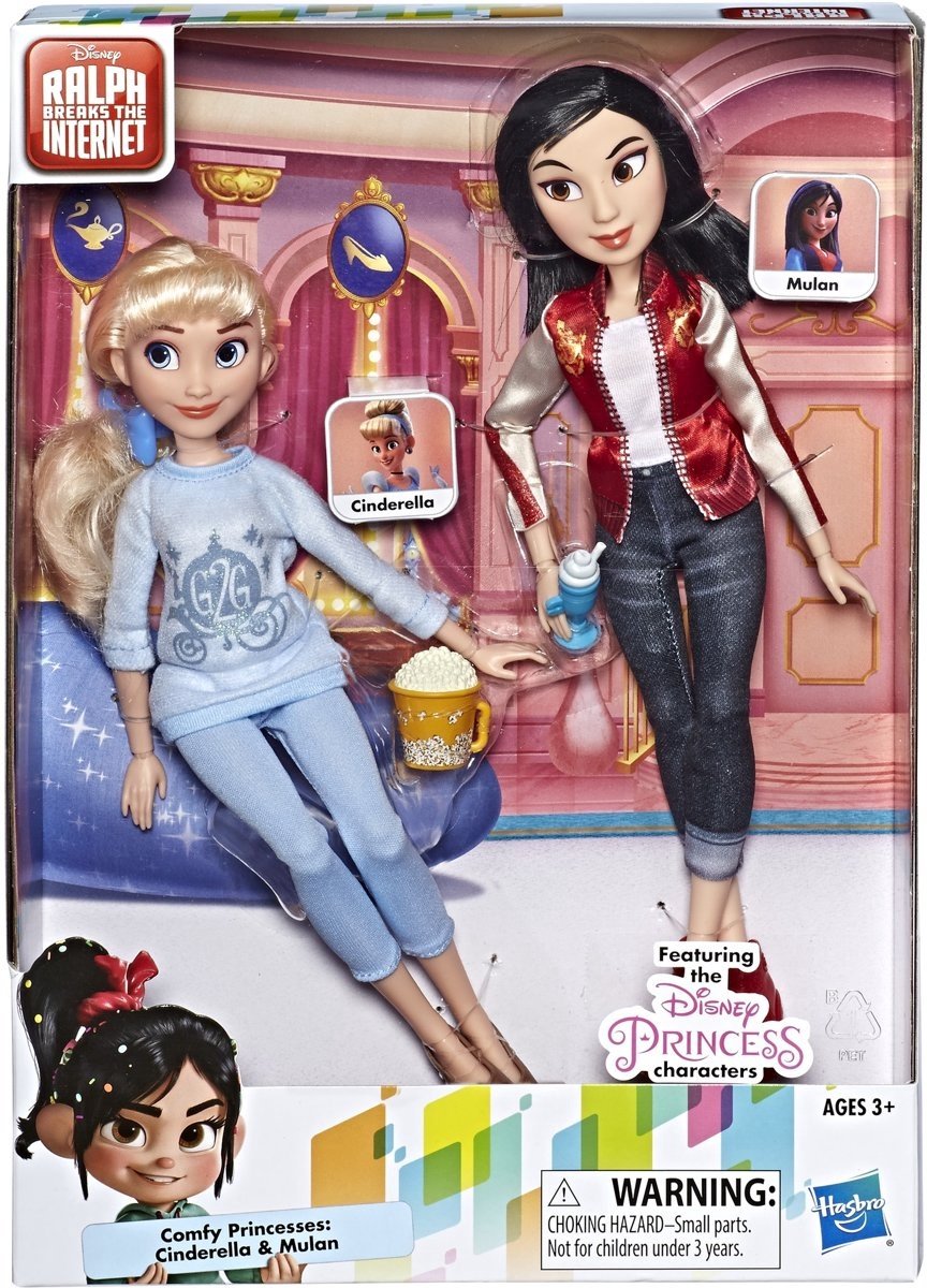 Hasbro Disney princess modní panenky Popelka a Mulen