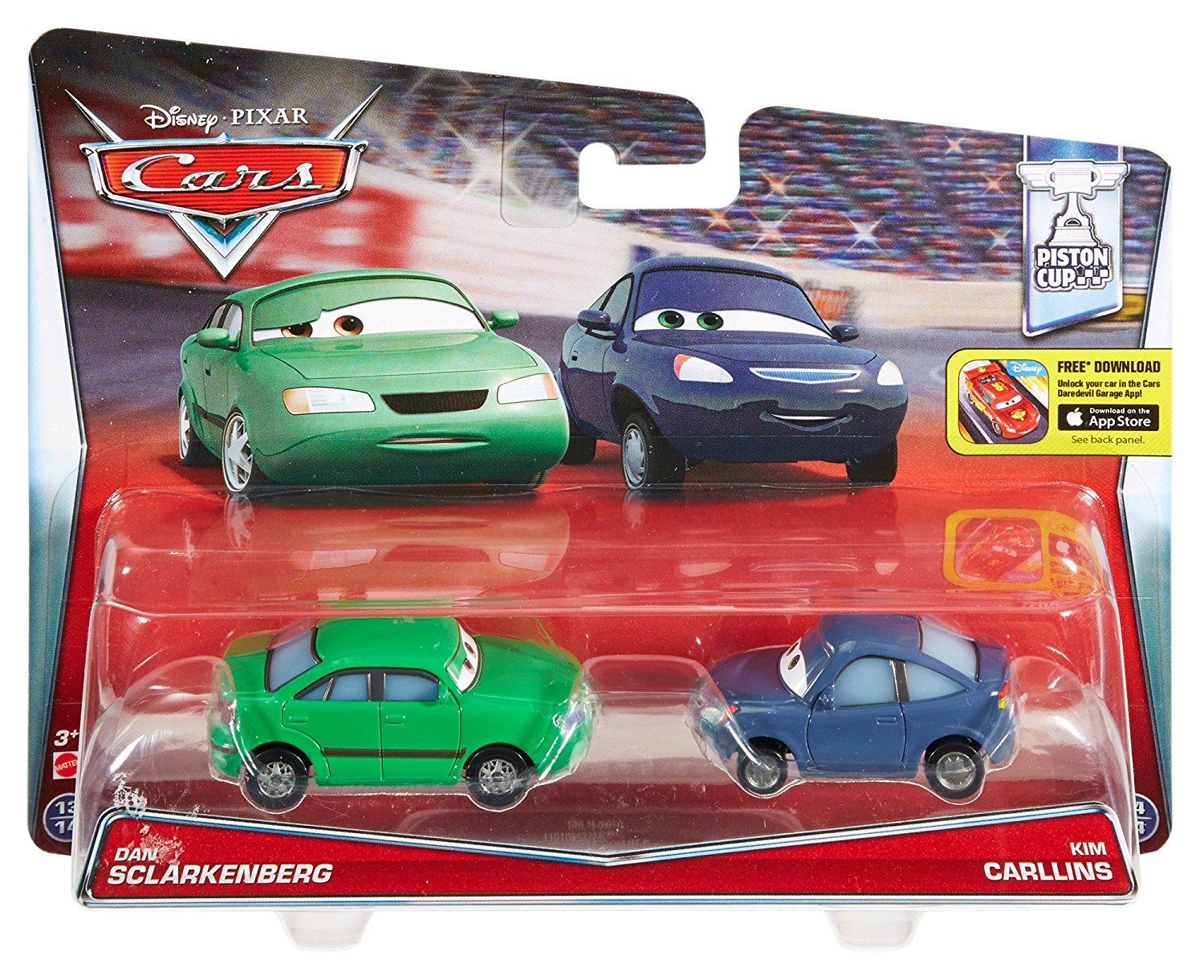 Mattel Cars 2 Kolekce Auto 2 ks Dan Sclarkenberg/Kim Carllins